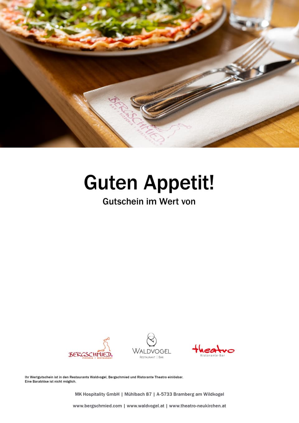 Wertgutschein Restaurants